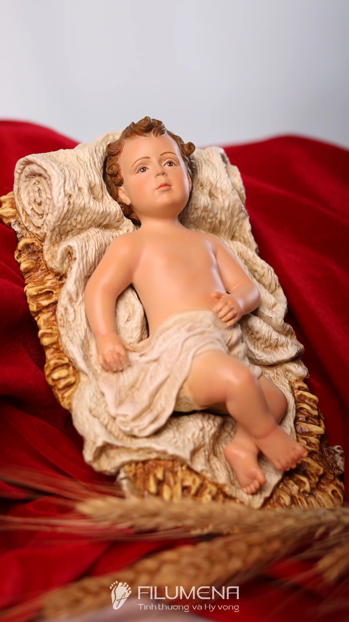 Tượng Chúa Hài đồng 15 cm cho bộ tượng Giáng sinh 30 cm