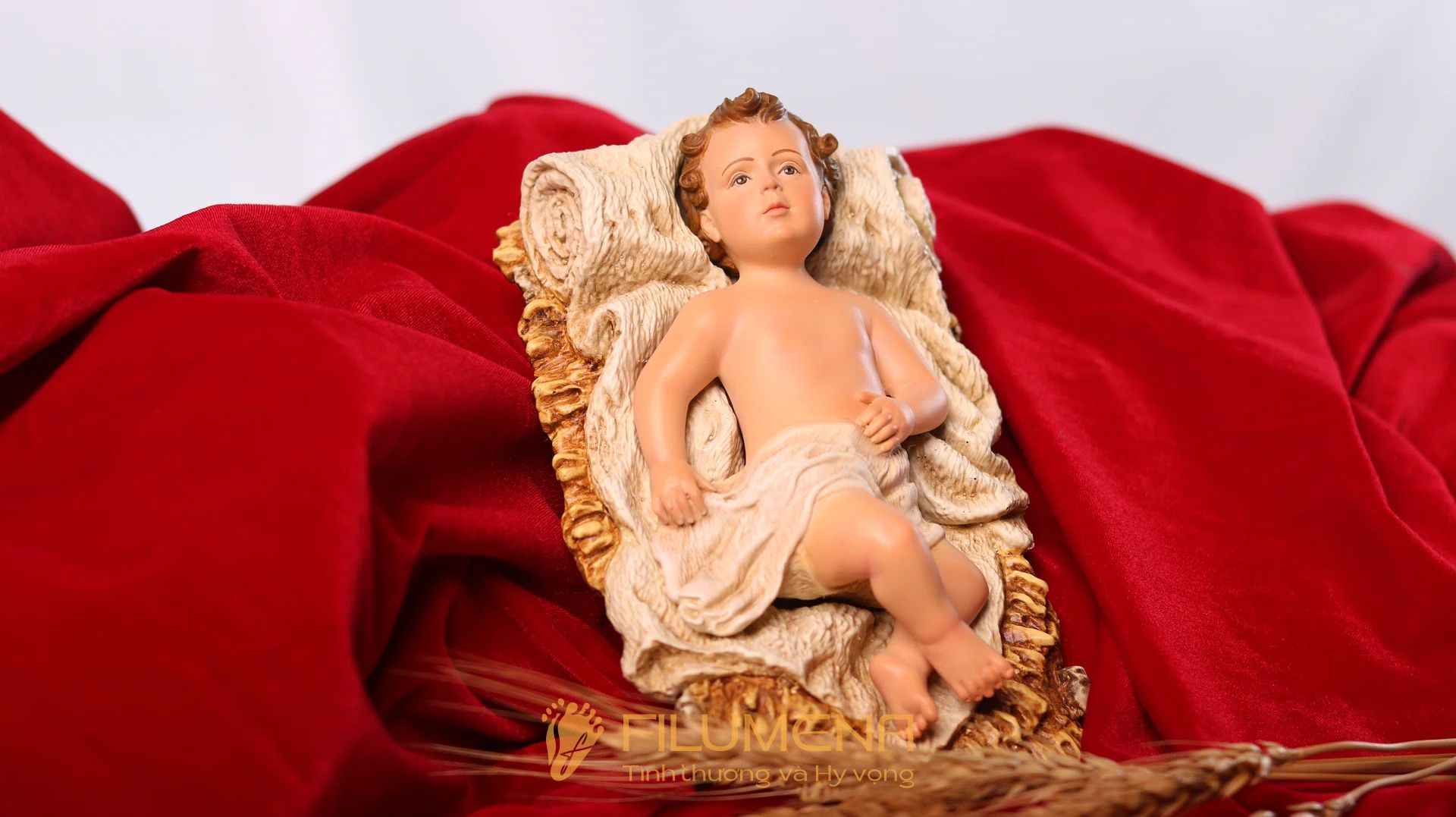 Tượng Chúa Hài đồng 15 cm cho bộ tượng Giáng sinh 30 cm