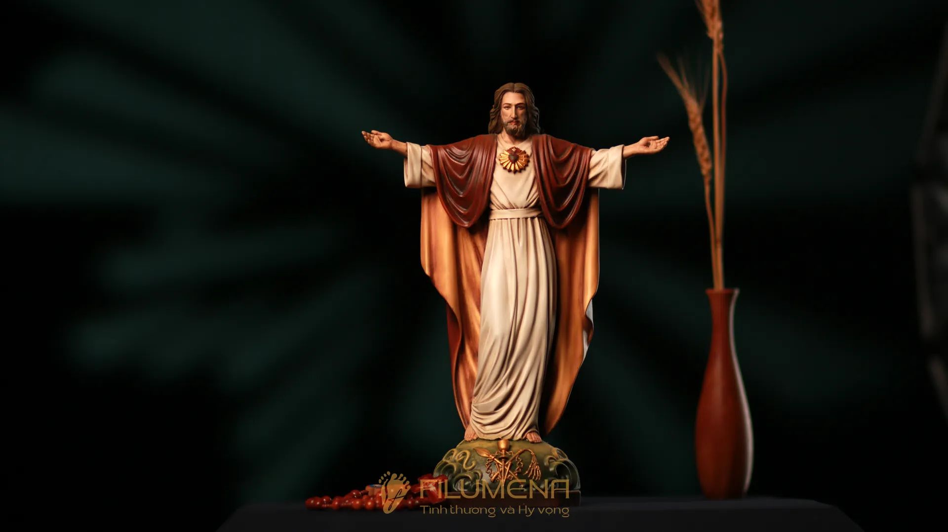 Tượng Chúa Ki-tô Vua Vũ trụ cao 20 cm, 30 cm