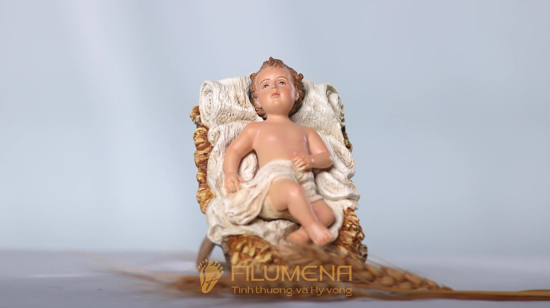 Tượng Chúa Giáng Sinh 10 cm cho bộ tượng Noel 20 cm