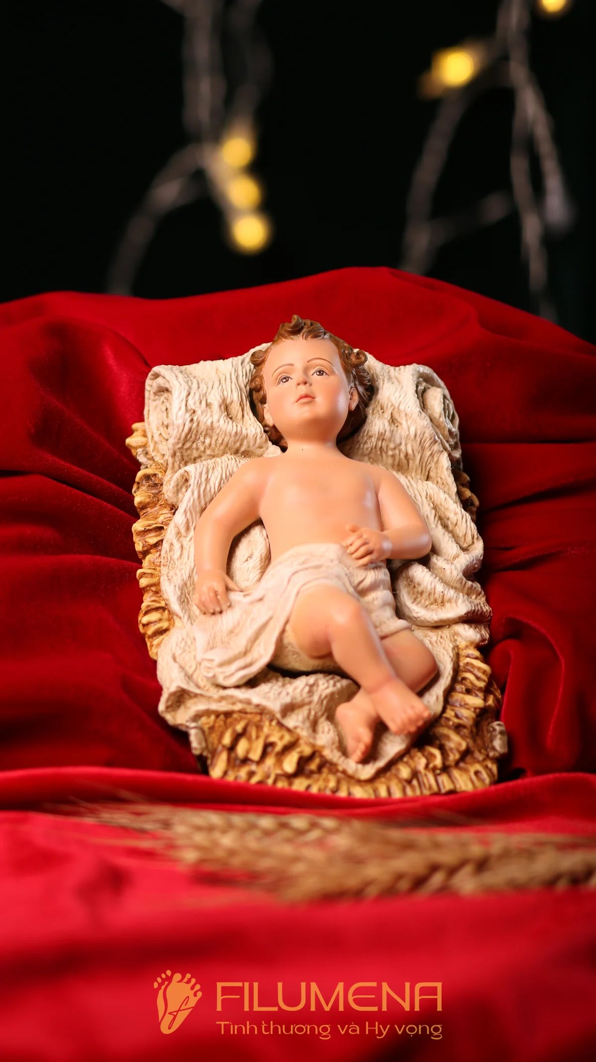 Tượng Chúa Hài đồng 15 cm cho bộ tượng Giáng sinh 30 cm