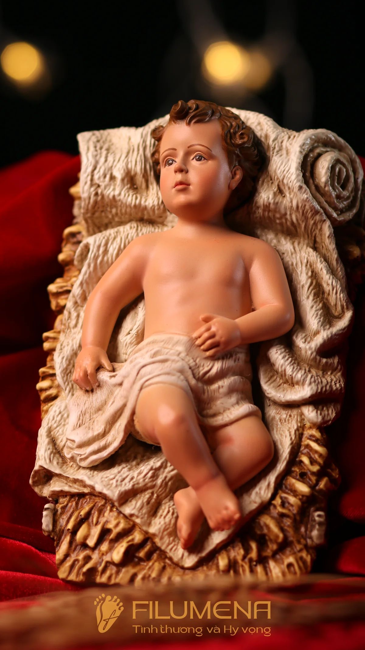 Tượng Chúa Hài đồng 15 cm cho bộ tượng Giáng sinh 30 cm