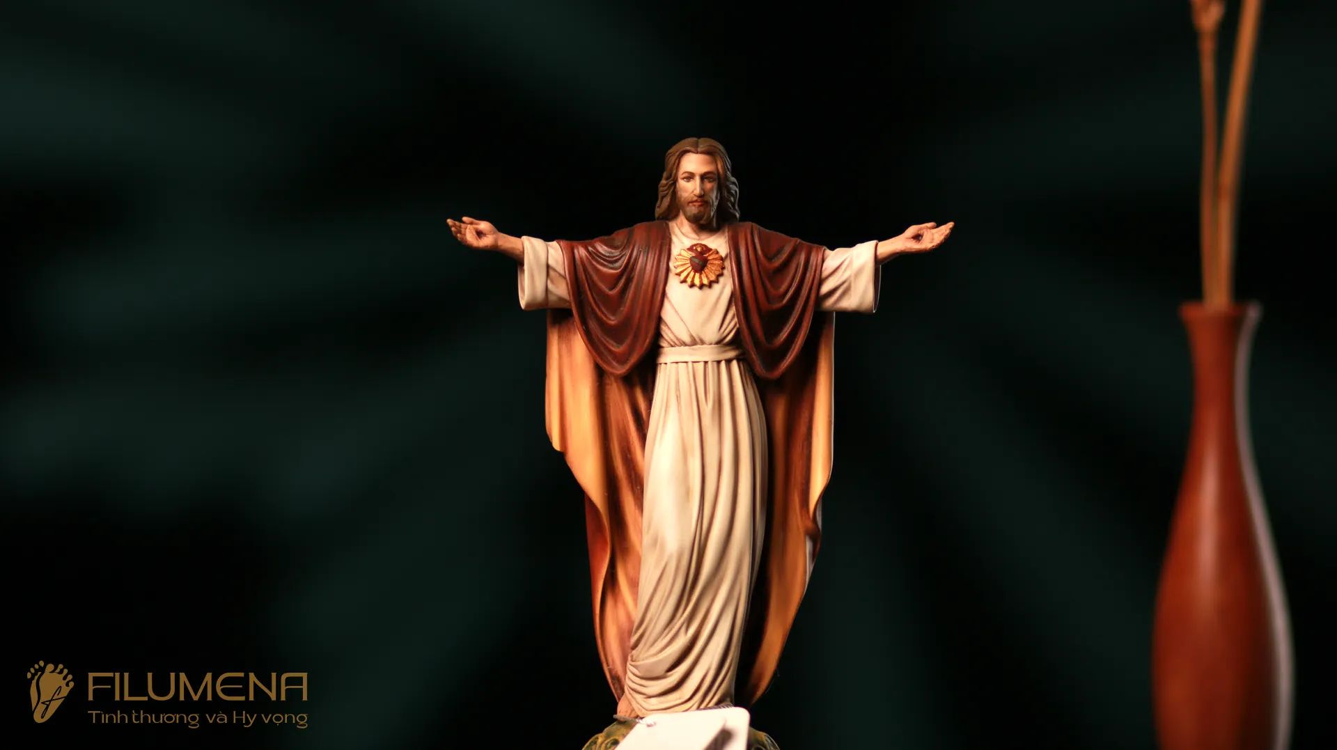 Tượng Chúa Ki-tô Vua Vũ trụ cao 20 cm, 30 cm