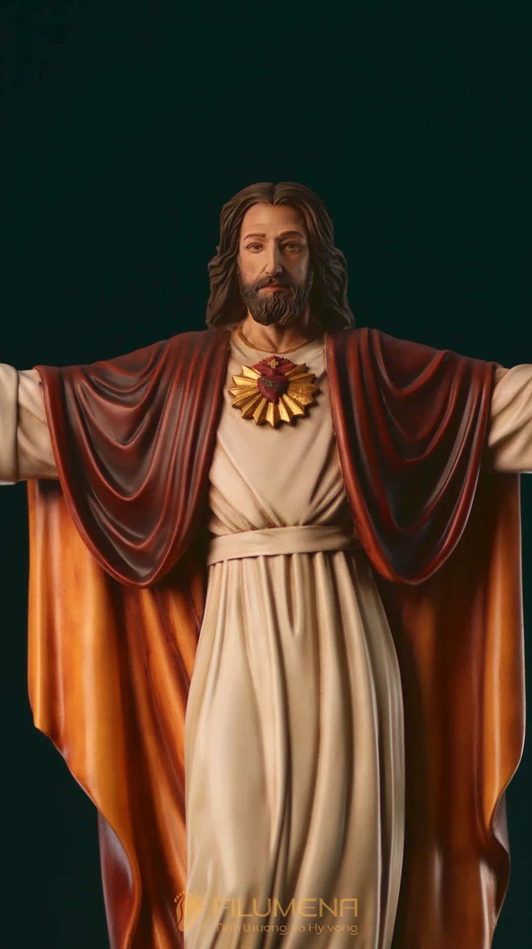 Tượng Chúa Ki-tô Vua Vũ trụ cao 50 cm bằng bột đá