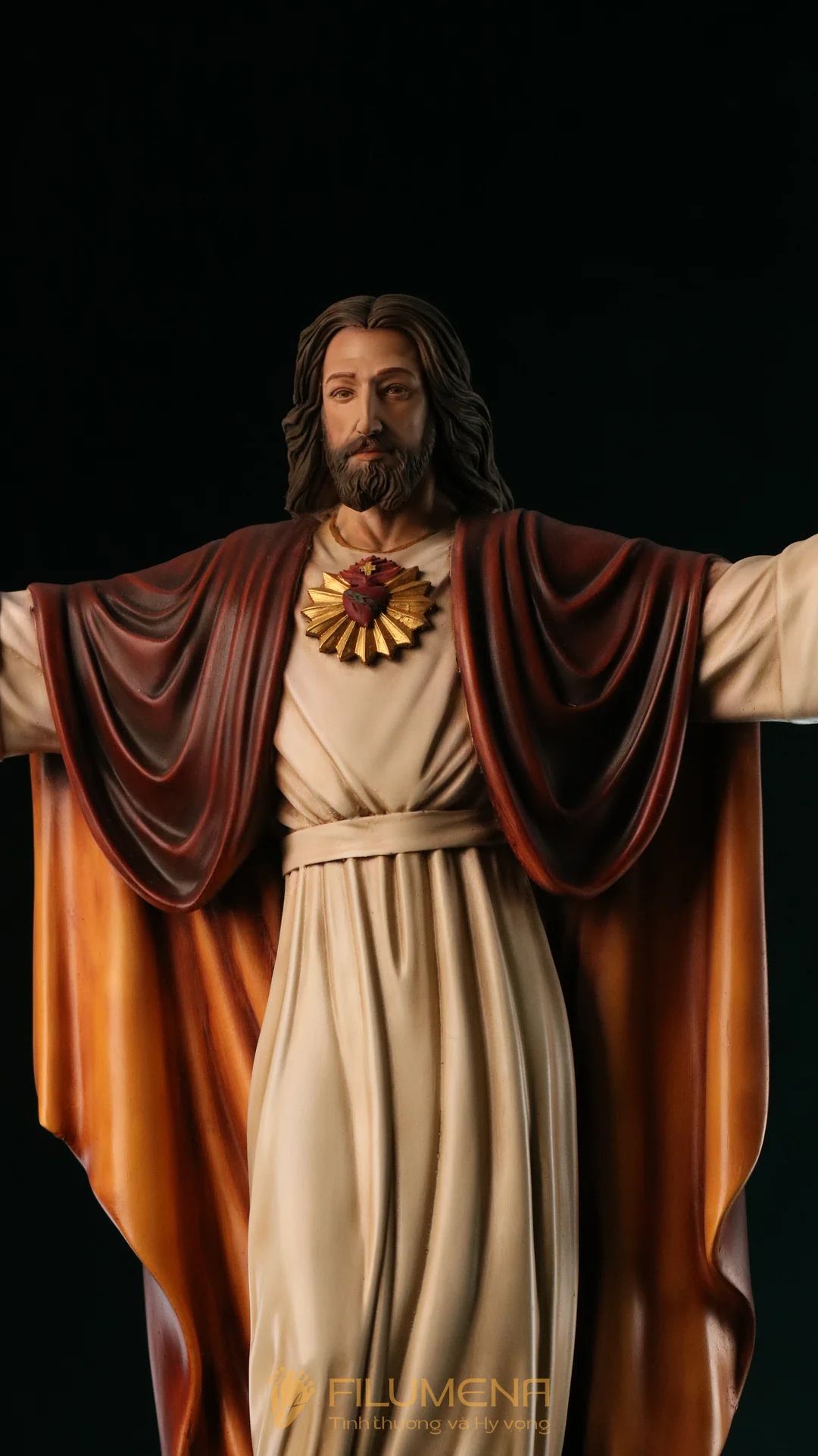 Tượng Chúa Ki-tô Vua Vũ trụ cao 50 cm bằng bột đá