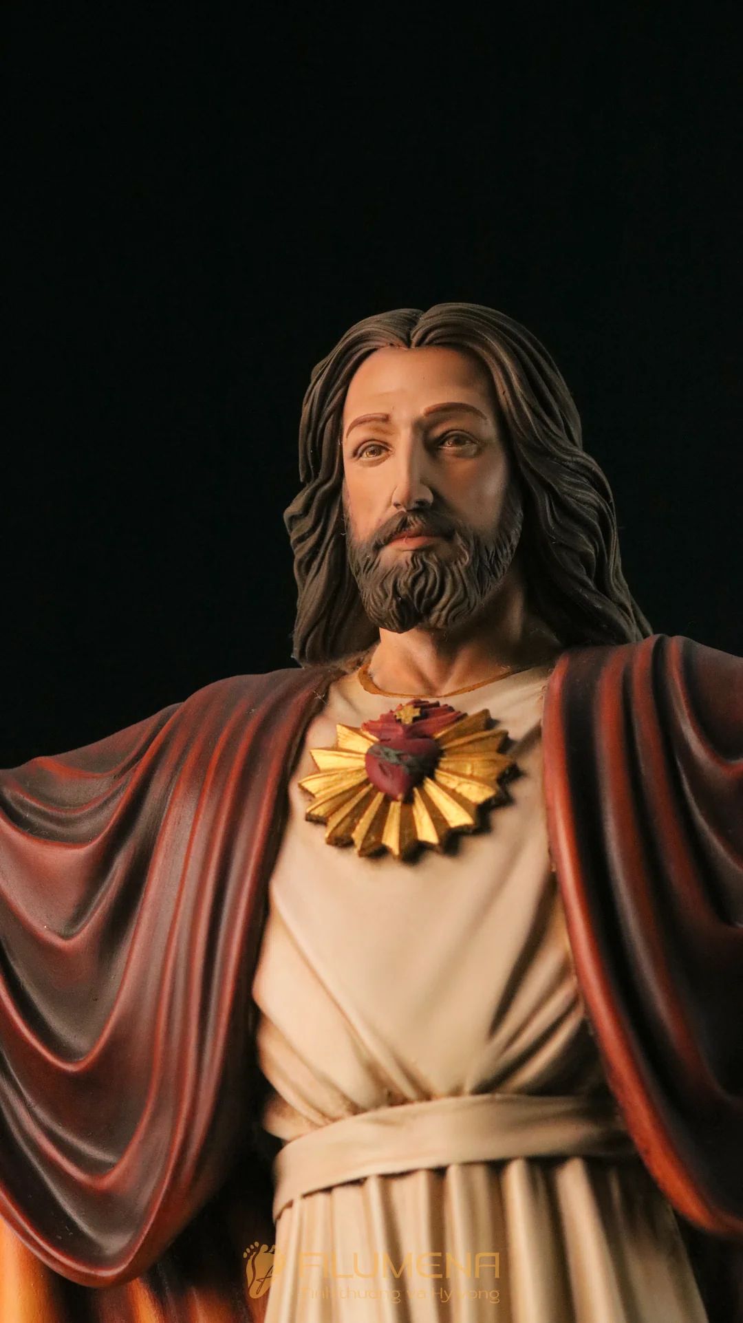 Tượng Chúa Ki-tô Vua Vũ trụ cao 50 cm bằng bột đá