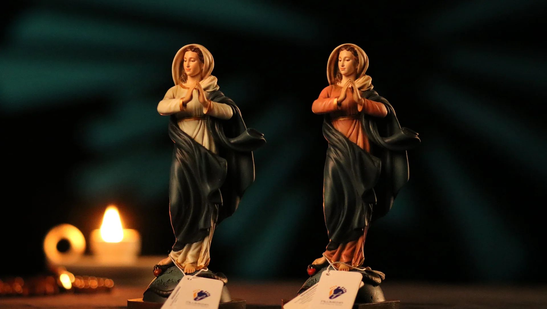 Tượng Đức Mẹ Vô Nhiễm Nguyên Tội cao 15 cm, 20 cm mã màu M1