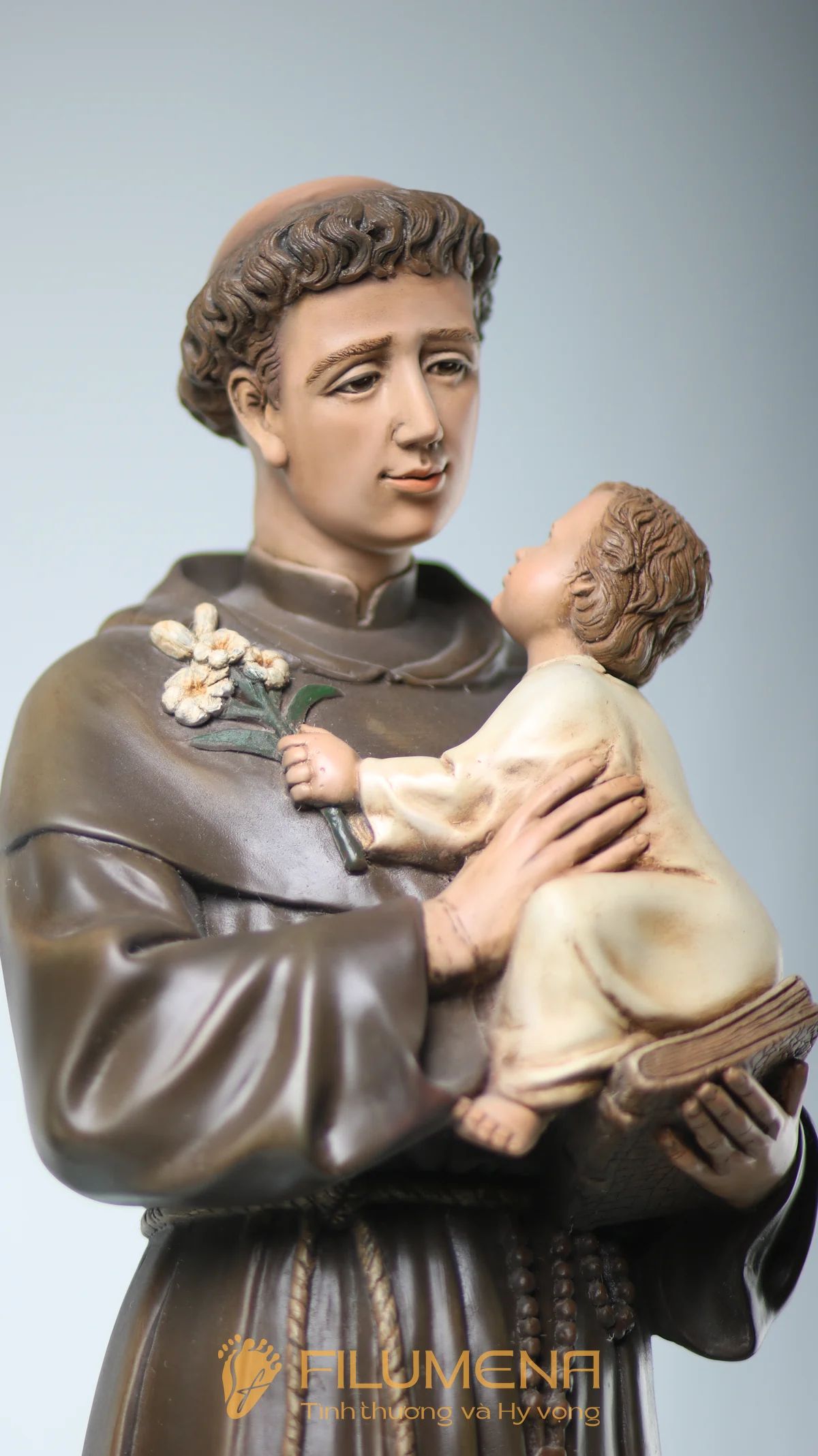 Tượng Thánh Antôn bế Chúa Hài Đồng 60 cm