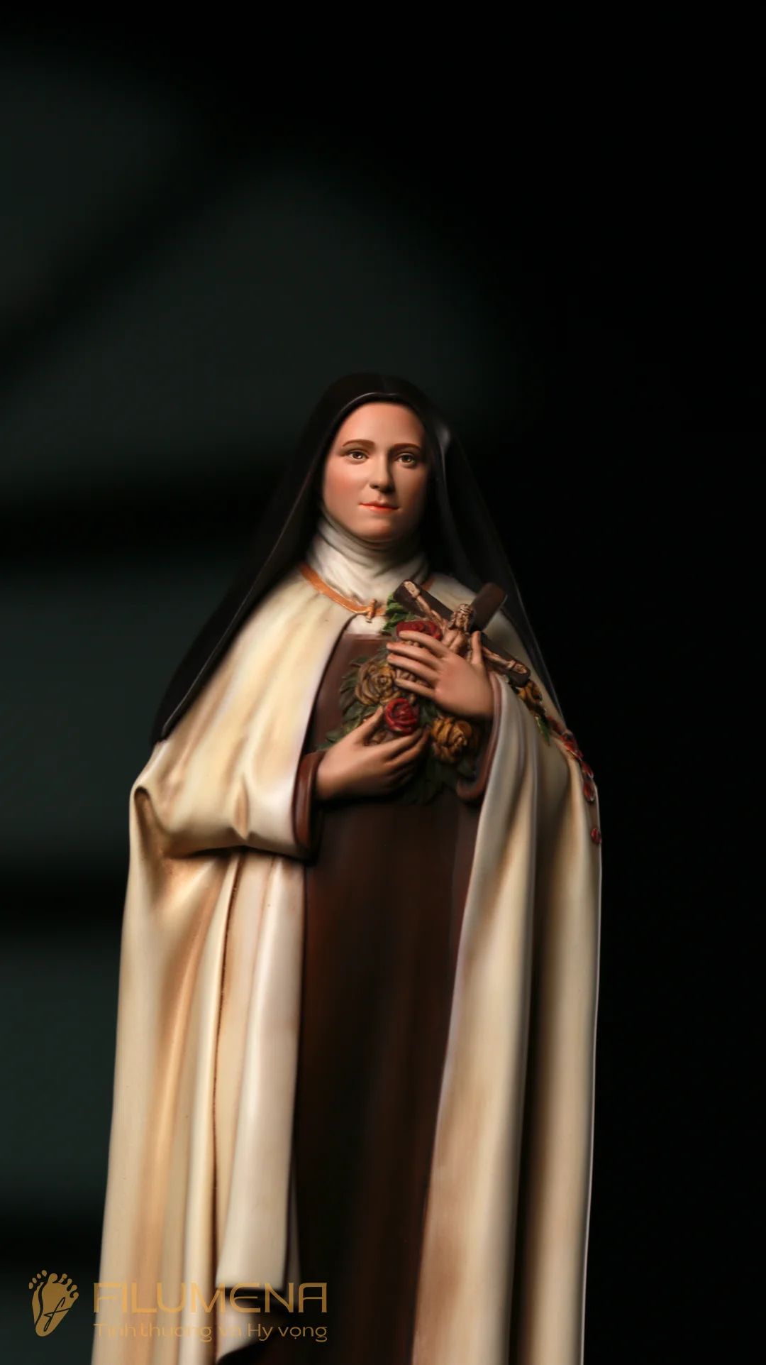 Tượng Thánh Tê-rê-sa Hài Đồng Giê-su 30 cm, 40 cm